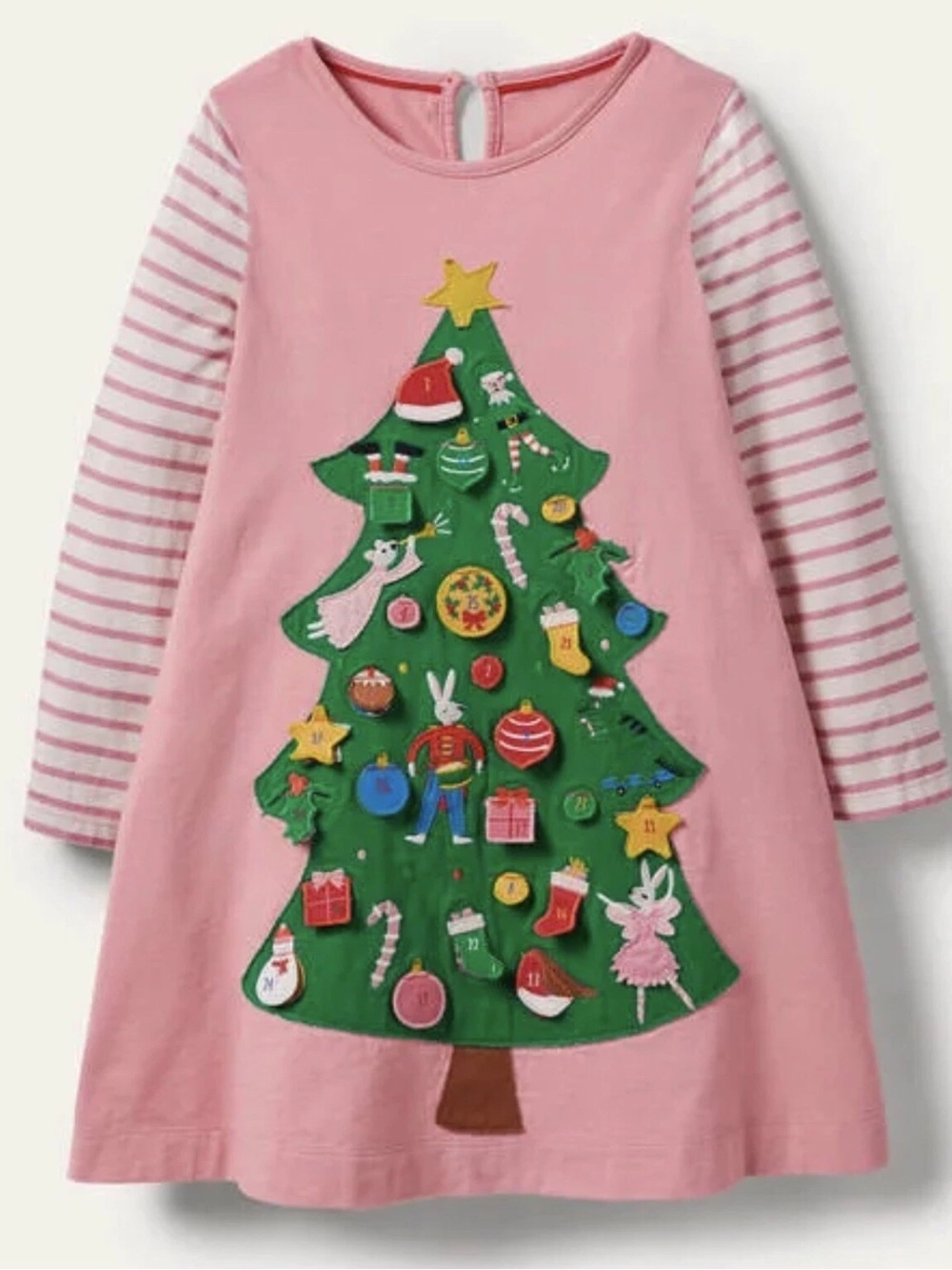 NWT Mini Boden Festive Advent Calendar Dress. Size 9/10